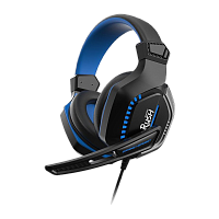 Наушники полноразмерные Smartbuy Rush CRUSH'EM с микр. игровые черный синий (1/20)