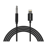 Кабель AUX MORE CHOICE UK22i Jack 3.5mm (m)-Lightning (m) 2.0м ПВХ черный (1/36/360)