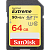 Карта памяти SD SanDisk EXTREME 64GB Class10 UHS-I (U3) 90 МБ/сек V30