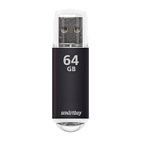 Флеш-накопитель Smartbuy V-Cut 64GB USB2.0 пластик черный