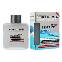 Лосьон после бритья XXI CENTURY Perfect Men Turbo Silver Ice для чувствительной кожи 100мл (1/48)