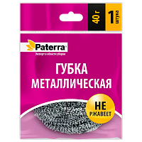 Губка для посуды Paterra Спираль металлическая (1/100)