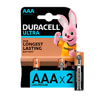 Батарейка Duracell ULTRA POWER LR03 AAA BL2 Alkaline 1.5V (2/20/21000)