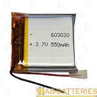 Аккумулятор ET LP603030 Li-Pol, 3.7В, 550мАч (1/300)