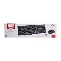 Набор клавиатура+мышь беспроводной Smartbuy 236374AG ONE черный (1/20)