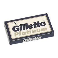 Лезвия Gillette Platinum двустронние 5шт в упаковке, цена за 1 лезвие (5/100/1200)