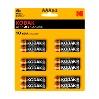 Батарейка Kodak XTRALIFE LR03 AAA BL12 (2*6) Alkaline 1.5V (12/144/576/43200) 
