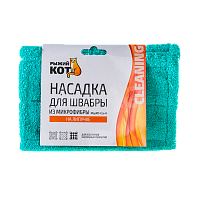 Насадка для швабры Рыжий кот MopM3-Eco-H микрофибра 44х14см на липучке,с карманами (1/5/120)
