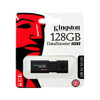 Флеш-накопитель Kingston DataTraveler 100 G3 128GB USB3.0 пластик черный