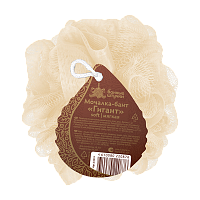 Мочалка для тела Банные штучки "Гигант" 15см x 15см бежевый розовый (1/20)