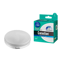 Лампа светодиодная Camelion GX53 11W 6500К 170-265V таблетка диммируемая матовая (1/10/100)