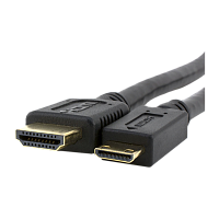 Кабель Smartbuy К-310 HDMI (m)-miniHDMI (m) 1м силикон ver.1.4 черный (1/180)