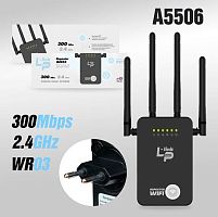 Усилитель сигнала Wi-Fi LP-LINK WR03 220V 300Мбит/с 802.11B черный