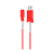 Кабель HOCO X24 USB (m)-microUSB (m) 1.0м 2.4A силикон красный (1/31/310)