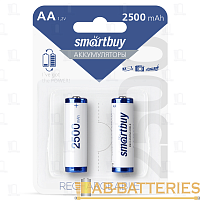 Аккумулятор бытовой Smartbuy HR6 AA BL2 NI-MH 2500mAh (2/24/240)