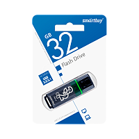 Флеш-накопитель Smartbuy Glossy 32GB USB3.0 пластик серый 