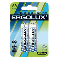 Аккумулятор бытовой Ergolux HR6 AA BL2 NI-MH 2700mAh (2/24/384) 