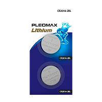 Батарейка Pleomax CR2016 BL2 Lithium 3V (2/60/240) 