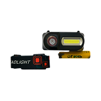 Фонарь налобный Без бренда НТ-821-В от аккумулятора красный свет, белый свет