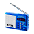 Радиоприемник Perfeo SV922 SOUND RANGER 3W пластик microSD USB/Jack3.5 синий