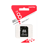 Карта памяти SD Smartbuy 8GB Class10 10 МБ/сек