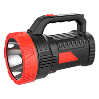 Фонарь туристический Спутник AFP808 5W LED от аккумулятора 2 режима черный красный