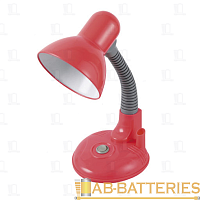 Светильник настольный Ultraflash UF-301P 60W 230V E27 на основании красный (1/32)
