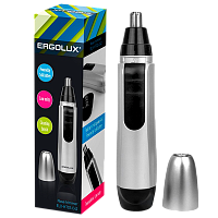 Триммер для носа и ушей Ergolux ELX-HT02-C42 серебристый (1/96)