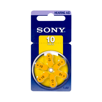 Батарейка Sony ZA10 BL6 Zinc Air 1.4V (6/60/300/90000)