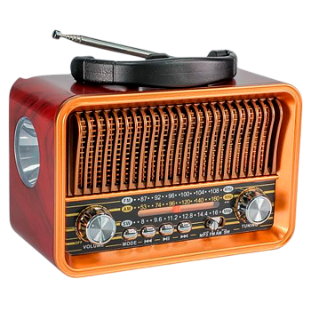 Радиоприемник DEESPI S1211 RE-02 пластик BT/AM/FM/SW/USB/AUX/MicroSD РЕТРО-стиль (1/40)