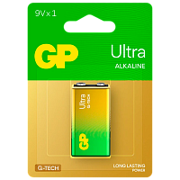 Батарейка GP ULTRA G-Tech Крона 6LR61 BL1 Alkaline 9V (1/10/200) 