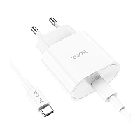 Сетевое З/У HOCO C94A Type-C 20W белый (1/13/130)