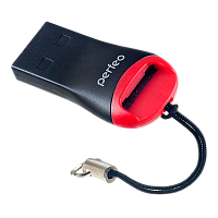 Картридер Perfeo PF-VI-R007 microSD черный (1/200) 