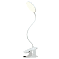 Светильник настольный Ultraflash UF-747 6W прищепка сенс. диммируемый белый (1/42)