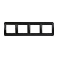 Рамка Smartbuy 4-местная горизонтальная черная "Марс"