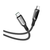 Кабель HOCO S51 Type-C (m)-Type-C (m) 1.2м 3.0A 100W нейлон черный (1/16/160)