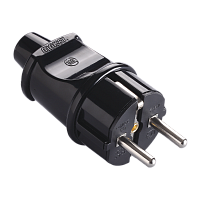 Вилка электрическая Makel черный 10052 (1/100)