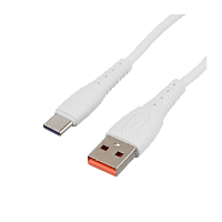 Кабель GoPower GP07T USB (m)-Type-C (m) 1.0м 2.4A силикон белый (1/200/800)