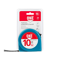 Рулетка измерительная Smartbuy ONE Tools 10м*25мм пластик фиксатор голубой (1/48)