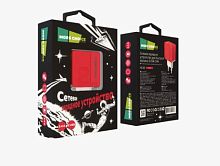 Сетевое З/У MORE CHOICE NC46 2USB 2.4A красный (1/50/200) 