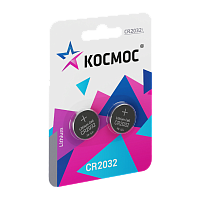 Батарейка Космос CR2032 BL2 Lithium 3V (2/40/640)