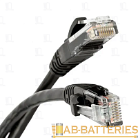 Патч-корд Geplink RJ-45 (m)-RJ-45 (m) 3м кат.5е ПВХ 26AWG черный (1/10/200) 