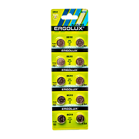 Батарейка Ergolux G10/LR1130/LR54/389A/189 BL10 Alkaline 1.5V (10/100/2000)
