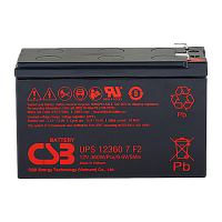 Аккумулятор свинцово-кислотный CSB UPS123607 F2 12V 7.5Ah 