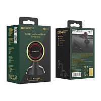 Держатель автомобильный Borofone BH14 присоска магнит черный (1/100)