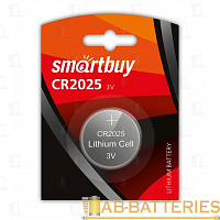 Батарейка Smartbuy CR2025 BL1 Lithium 3V (1/12/720)