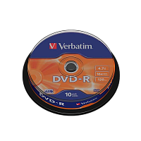 Диск DVD-R VS 4.7GB 16x 10шт. cake box (10/200) 
