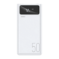 Внешний аккумулятор Remax RPP-162 50000mAh 2.0A 4USB/Lightning/Type-C белый (1/18)