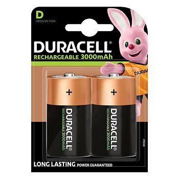 Аккумулятор предзаряженный RTU Duracell HR20 D BL2 NI-MH 3000mAh (2/20/4200) 