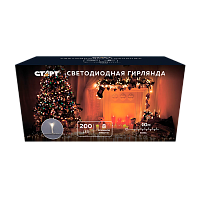 Гирлянда Старт НГ 200LED 10м нить 8 режимов белый 
